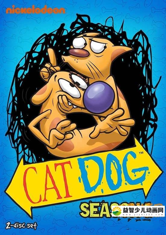 美国动画片《猫狗 Catdog》第一季全20集 国语版20集+英语版20集 高清/MP4/4.63G 动画片猫狗全集下载-益智少儿动画网