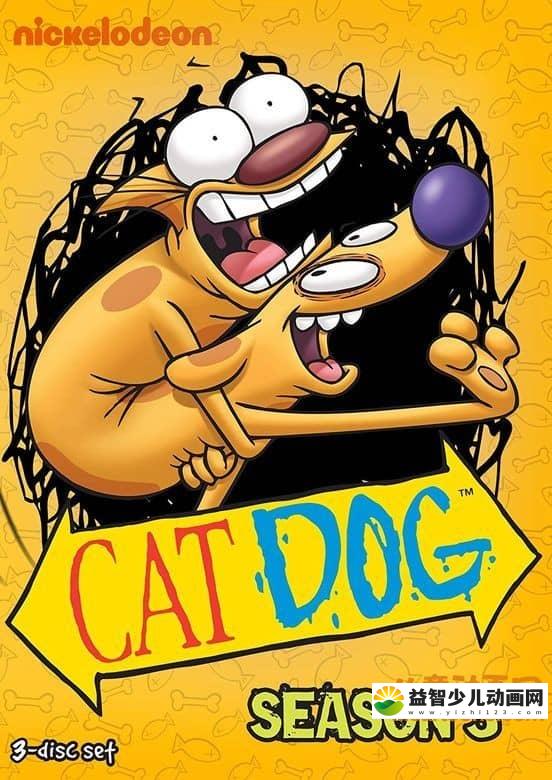 美国动画片《猫狗 Catdog》第三季全28集 国语版28集+英语版28集 高清/MP4/6.59G 动画片猫狗全集下载-益智少儿动画网