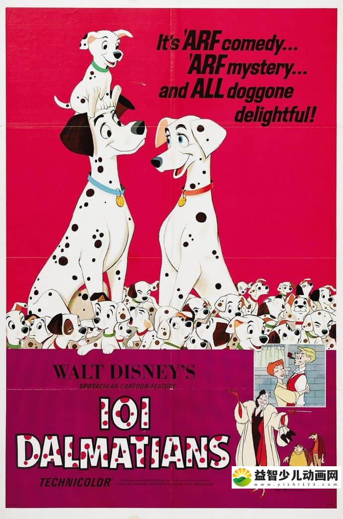 迪士尼动画片《101斑点狗 101 Dalmatians 1961》英语中字 高清/MP4/863M 迪士尼动画片全集下载-益智少儿动画网