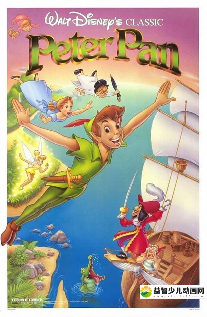 迪士尼动画片《小飞侠彼得潘 Peter Pan 1953》英语中字 720P/MP4/600M 迪士尼动画片全集下载-益智少儿动画网